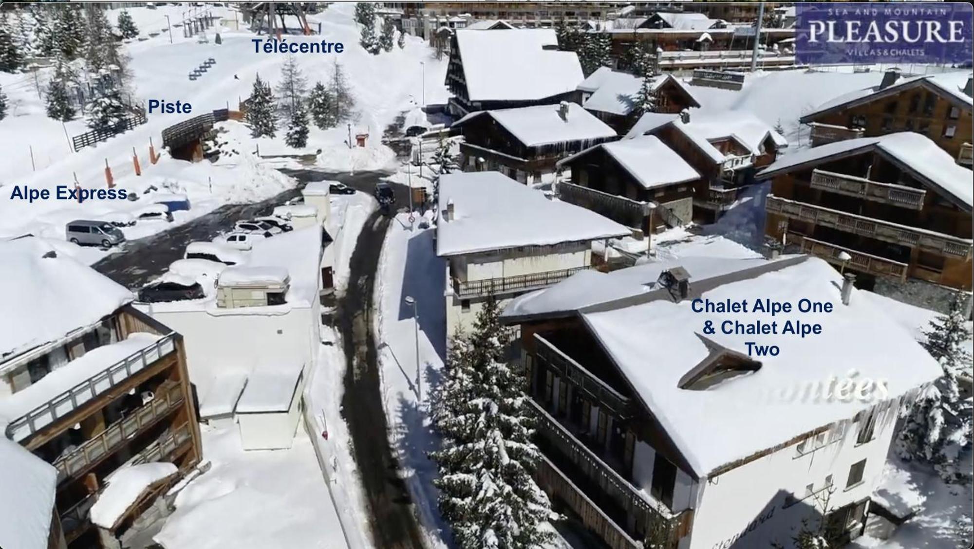 Chalet Alpe D'Huez 1850-Sea And Mountain Pleasure Avec 2 Appartements- 1 Appartement 3 Chambres 8 Couchages - 3 Salles D'Eau Et 1 Appartement 5 Chambres 12 Couchages 5 Salles D'Eau - Jacuzzi Et Sauna -Pieds Des Pistes Et Centre Esterno foto